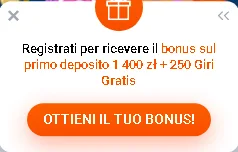 Ricevere bonus dopo la registrazione